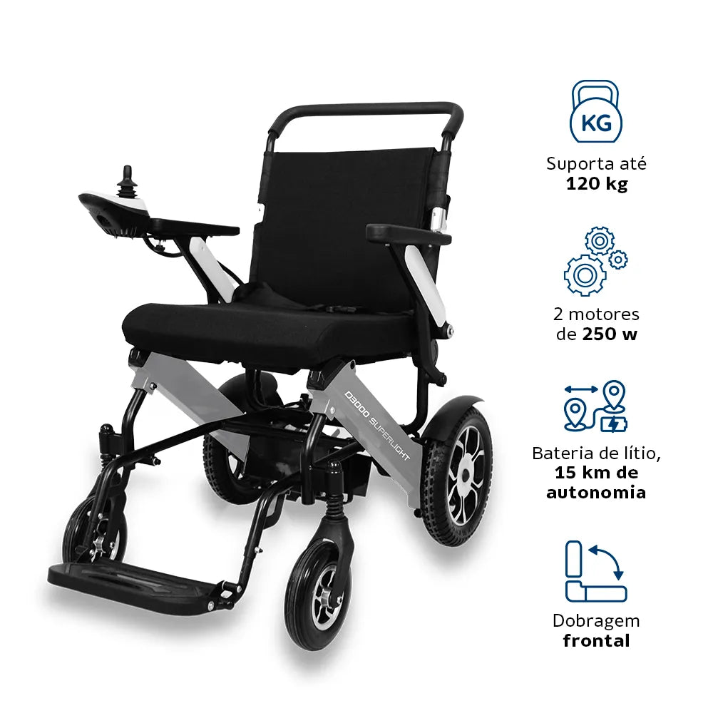 Cadeira de Rodas Motorizada D3000 Super Light Dellamed